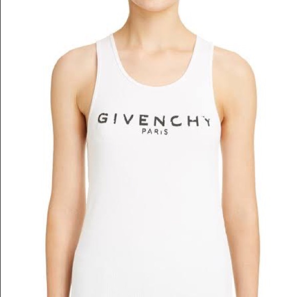 Givenchy Women's Logo Ribbed Tank Top - Size L - Picture 2 of 4